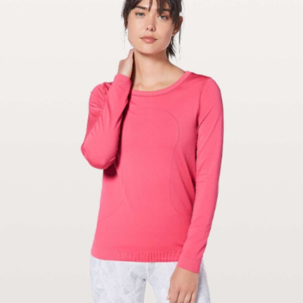 Lululemon Swiftly Relaxed Long-Sleeve Shirt Glossy Size 6